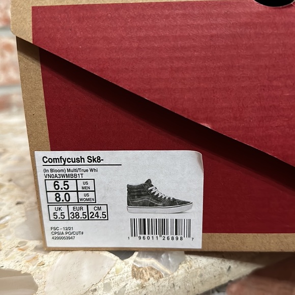 Vans Sk8 Hi Comfy Cush In Bloom multi true white - Picture 8 of 9